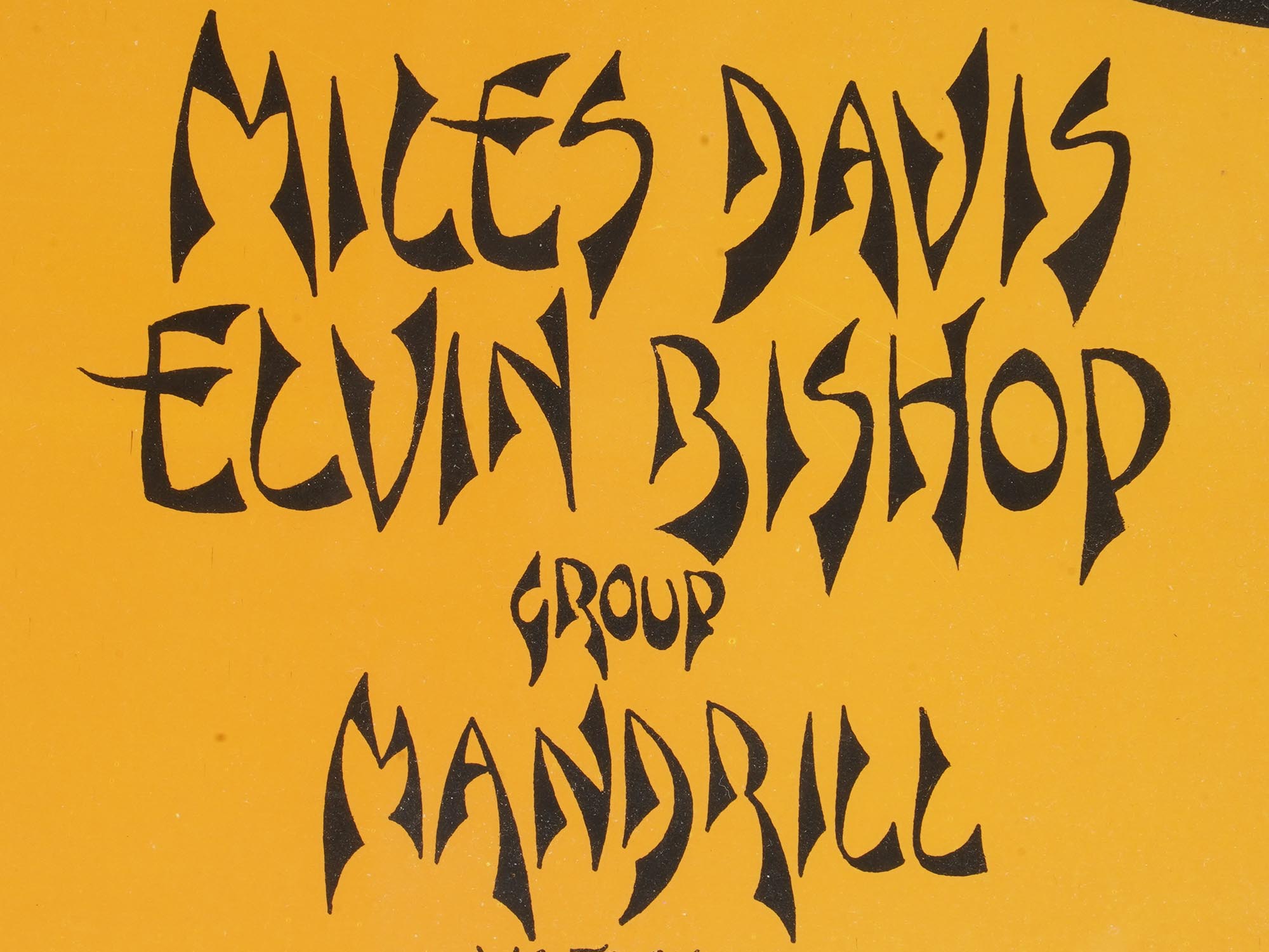 1971 MILES DAVIS ELVIN BISHOP MANDRILL SHOW PRINT PIC-3